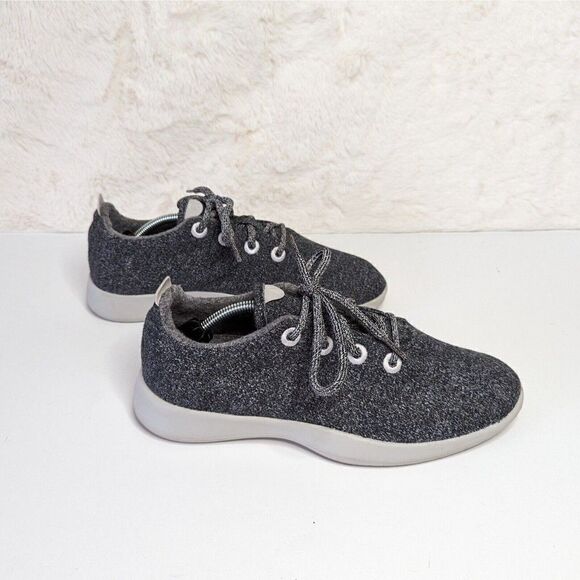 Allbirds Wool Runners Comfort Shoes Gray Lace Up Womens Size 10 - Picture 7 of 11